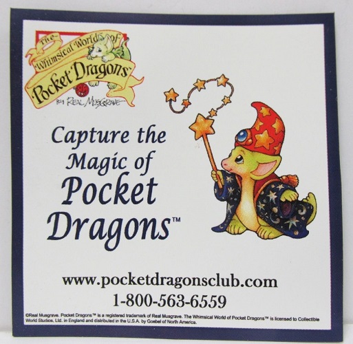 Pocket Dragons RARE<BR> "Capture the Magic"<br>Refrigerator Magnet<br>SPECIAL PROMO ITEM<br>(Click picture-FULL DETAILS)